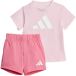 adidas uniseks-baby Essentials Big Logo Set Track Suit, clear pink/white, 12-18 Months