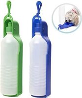 2 Pack Drinkfles Hond Onderweg - 500 ML - Rood, Groen of Blauw - 1 Stuk - Waterfles Hond