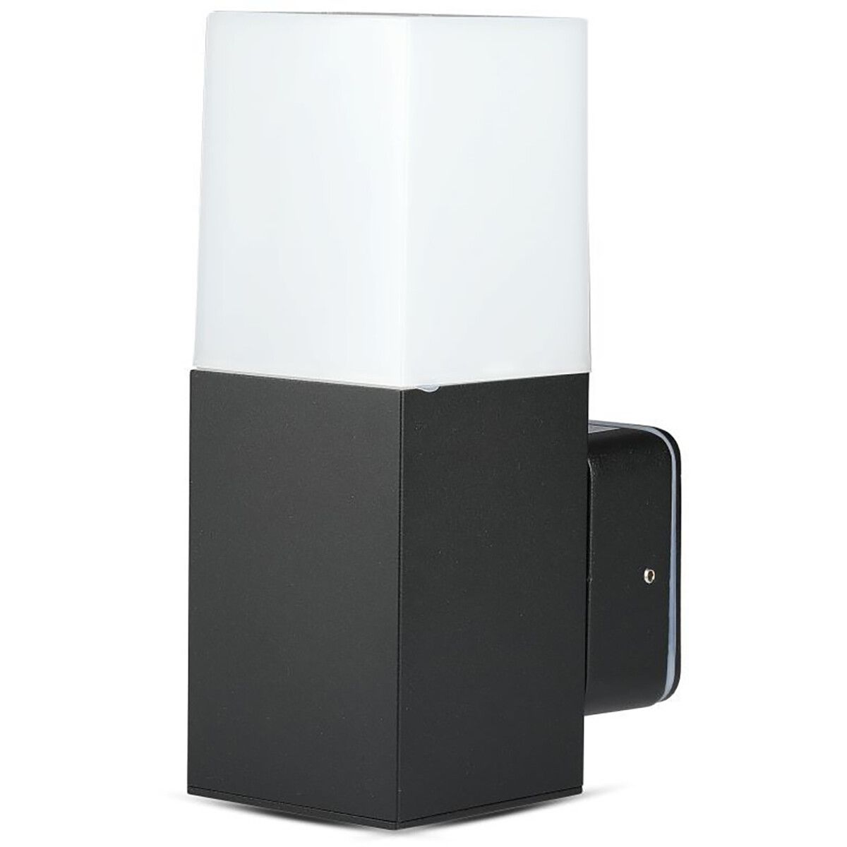BES LED Wandlamp Buitenlamp - Viron Hyno - GU10 - Rechthoek - Zwart - Aluminium - 25cm