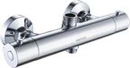 G17005 Thermostatische douchekraan met een bovenuitlaat van 3/4 inch en een onderuitlaat van 1/2 inch, chroom – douchekolom therapeutisch