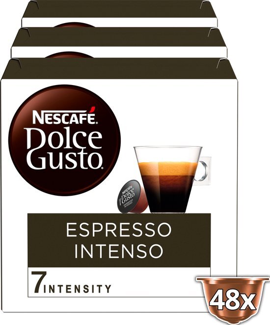 Nescafé Dolce Gusto Espresso Intenso Koffie Cups - 3 Doosjes Met 16 Capsules