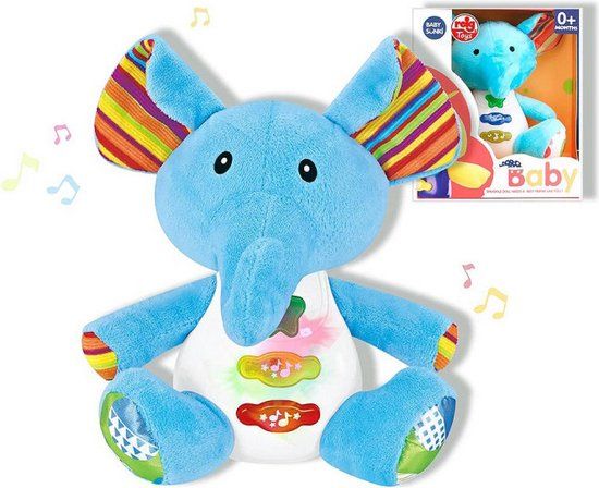 4KidsOnly Reig Muzikale Knuffel Olifant