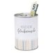 Dekohelden24 155624 Metalen spaarpot - Conservendoosdesign - Thema: Gelukkige Gefeliciteerd-Ø8,6cmxH12cm