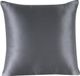 townssilk Kussensloop 100% pure moerbeizijde, 19 momme, dubbelzijdig, voor gezondheid van huid en haar, verborgen ritssluiting, draaddichtheid 600, 1 stuk, 40 x 40 cm, donkergrijs