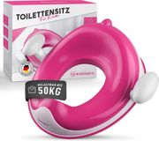 Unyqoos Toiletbril voor kinderen - Ergonomische toiletbril voor kinderen (tot 50 kg) - Universele toiletbevestiging kinderen met handgrepen [vanaf 3 jaar] - Veilige toiletbril voor kinderen met spatscherm - met ophanghaak