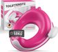 Unyqoos Toiletbril voor kinderen - Ergonomische toiletbril voor kinderen (tot 50 kg) - Universele toiletbevestiging kinderen met handgrepen [vanaf 3 jaar] - Veilige toiletbril voor kinderen met spatscherm - met ophanghaak