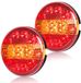 LTPRTZ Bol Waterdichte LED Achterlichten voor Vrachtwagens en Caravans - Universeel en Rond, 12V/24V
