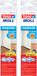 Tesa 2x stuks zelfklevende tochtstrip/dorpelstrip met borstel wit 1 mtr x 37 mm