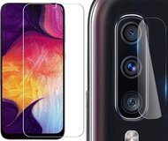 Screenprotector geschikt voor Samsung Galaxy A50 - Camera Screen Protector Glas