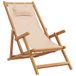 VidaXL Tuinstoel Eucalyptus, Polyester Beige