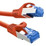 InLine® patchkabel, Cat.6A, S/FTP, TPE (LSZH), CCA, rood, 0,5m