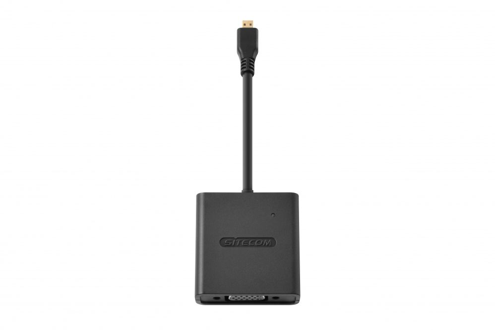 Sitecom CN-355 Micro-HDMI to VGA + Audio Adapter - Black