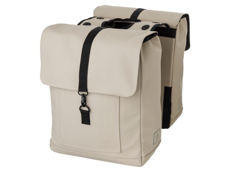 FastRider Jaxx II Dubbele Fietstas - 28L - Taupe
