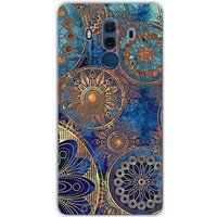 1001 coques Huawei Bedrukt siliconen hoesje compatibel met Huawei Mate 10 Pro mandalla bleu