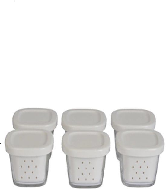 Seb 6 glazen yoghurtpotten Multi Delicies Express - Premium kwaliteit en gebruiksgemak XF1001E1