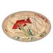 Nador Sea Life Set 2 ovale borden 100% melamine 24x15 cm in geschenkdoos