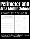 Perimeter and Area Middle School Geometry Workbook