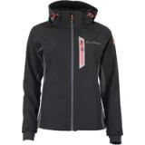 Peak Mountain Dames mesh jack met rits Softshell Zwart Nachtgrijs S