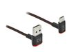 Delock câble USB-A vers USB-C - 0,2 m - Noir