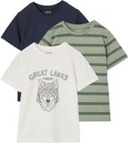 Vertbaudet Set van 3 T-shirt met korte mouwen