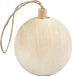 Creativ Company B.V. Boule de décoration pour sapin de Noël - en bois clair - 6,4 cm - Boules de Noël ornements suspendus
