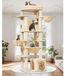 Merkloos Kattenboom - 182 cm - XXL-platform - Beige