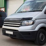 Oneway Motorkapbeschermer (steenslagcover) compatibel met Volkswagen Crafter MK2 2016- & MAN TGE MK1 PreFacelift 2016- - Glanzend zwart