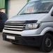 Oneway Motorkapbeschermer (steenslagcover) compatibel met Volkswagen Crafter MK2 2016- & MAN TGE MK1 PreFacelift 2016- - Glanzend zwart