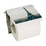 MSV Paris Toiletborstel MDF/roestvrij staal, 13 x 15 x 11,5 cm