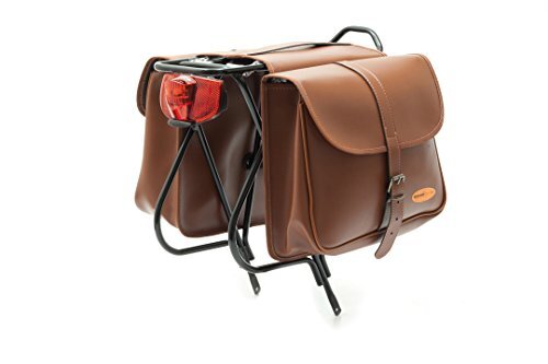 Cicli Bonin Eco Leather Looking Saddle tassen, bruin, eenheidsmaat