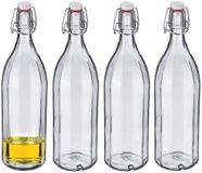 Westmark Bouteille à levier / Bouteille Weck - 8 pièces - Verre transparent - Étanche - 1 Litre