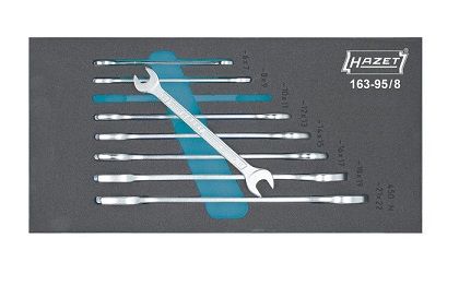 HAZET 163-95/8 Steeksleutels 8 stuks roestvrijstaal