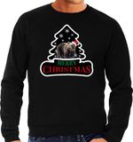 Bellatio Decorations Shoppartners Bv Dieren kersttrui beer zwart heren - Foute beren kerstsweater - Kerst outfit dieren liefhebber XL