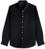 Tommy Hilfiger Heren CORE Flex POPLIN Solid RF Shirt MW0MW39988 L/S Shirt, zwart, XS