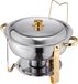 VEVOR Chafing Dish Set Buffet Bruiloft Voedselwarmer Roestvrij Staal 4.7L 4 Stuks Goud
