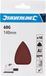 Silverline 245094 Velc-deltaschuurbladen, 140 mm, pak van 10 stuks, korrel 60
