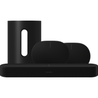 Sonos Beam Gen2 Zwart + 2x Era 300 Zwart + Sub Mini Zwart