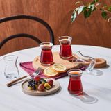 Karaca irem Turkse Theeglazen Set – 6-delig – 132 ml – Helder Glas