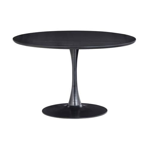 Drawer WOOOD Sammy Ronde Eettafel - Zwart - 119 cm