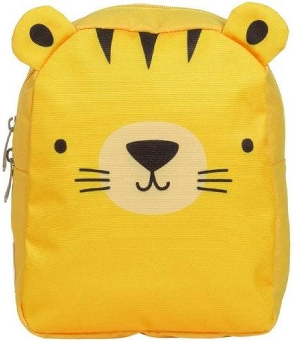 A Little Lovely Company Rugzakje / kinderrugtas: Tijger - Geel - Polyester