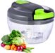 Merkloos Machine à légumes manuelle, coupe-légumes, coupe-ail rétractable portable, coupe-oignon, convient pour légumes, gingembre, fruits, noix, herbes, etc., 500 ml.