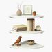 Merkloos / Sans marque Relaxdays Hoekplank - 3 x 30 x 30 cm - Hout - Wit