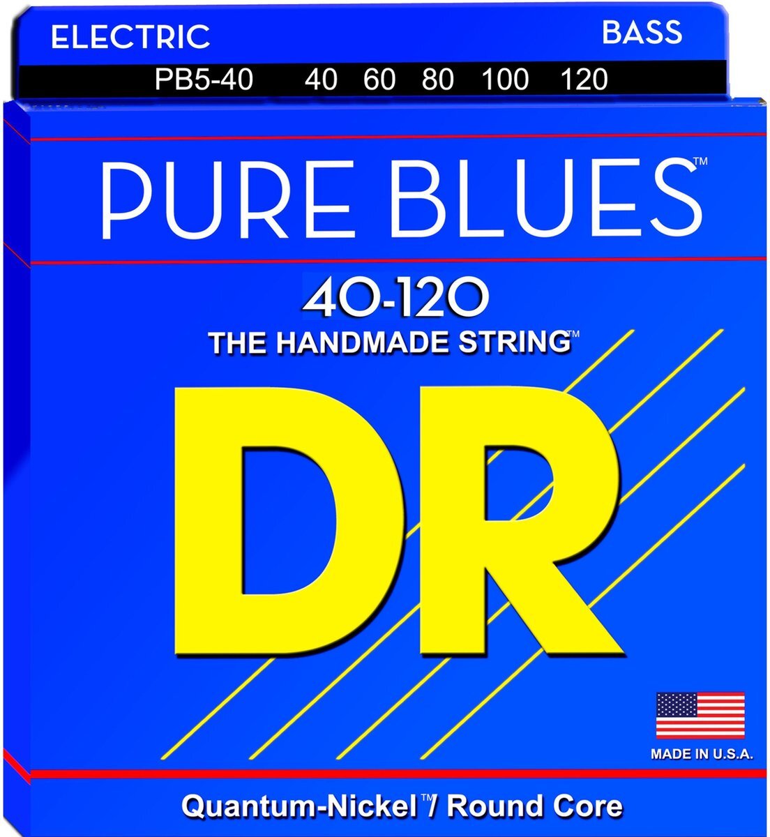 D&R PB5-40 Pure Blues Round Core Bass 5-Strings 40-120