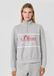 s.Oliver - Femme - s.Oliver x Heidi Klum : sweat à col marin et logo - Gris chiné