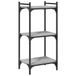 VidaXL Boekenkast 3-laags 40x30x86 cm bewerkt hout grijs sonoma