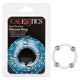 CalExotics Steel Beaded Silicone Ring L