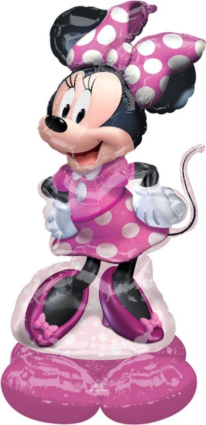 Amscan Airloonz Minnie Mouse Junior Folieballon - 83 x 132 cm - Roze