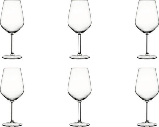 Pasabahce Allegra Wijnglas - 49 cl - Set van 6 - Transparant