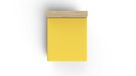 Premium Ranforce Premium Fitted Sheet, donkergeel, 100% katoen, 100 x 200 + 30 cm