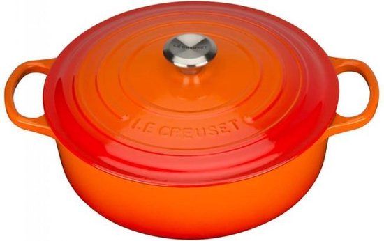 Le Creuset Signature Braad-/stoofpan 6,2L - 30cm Oranjerood